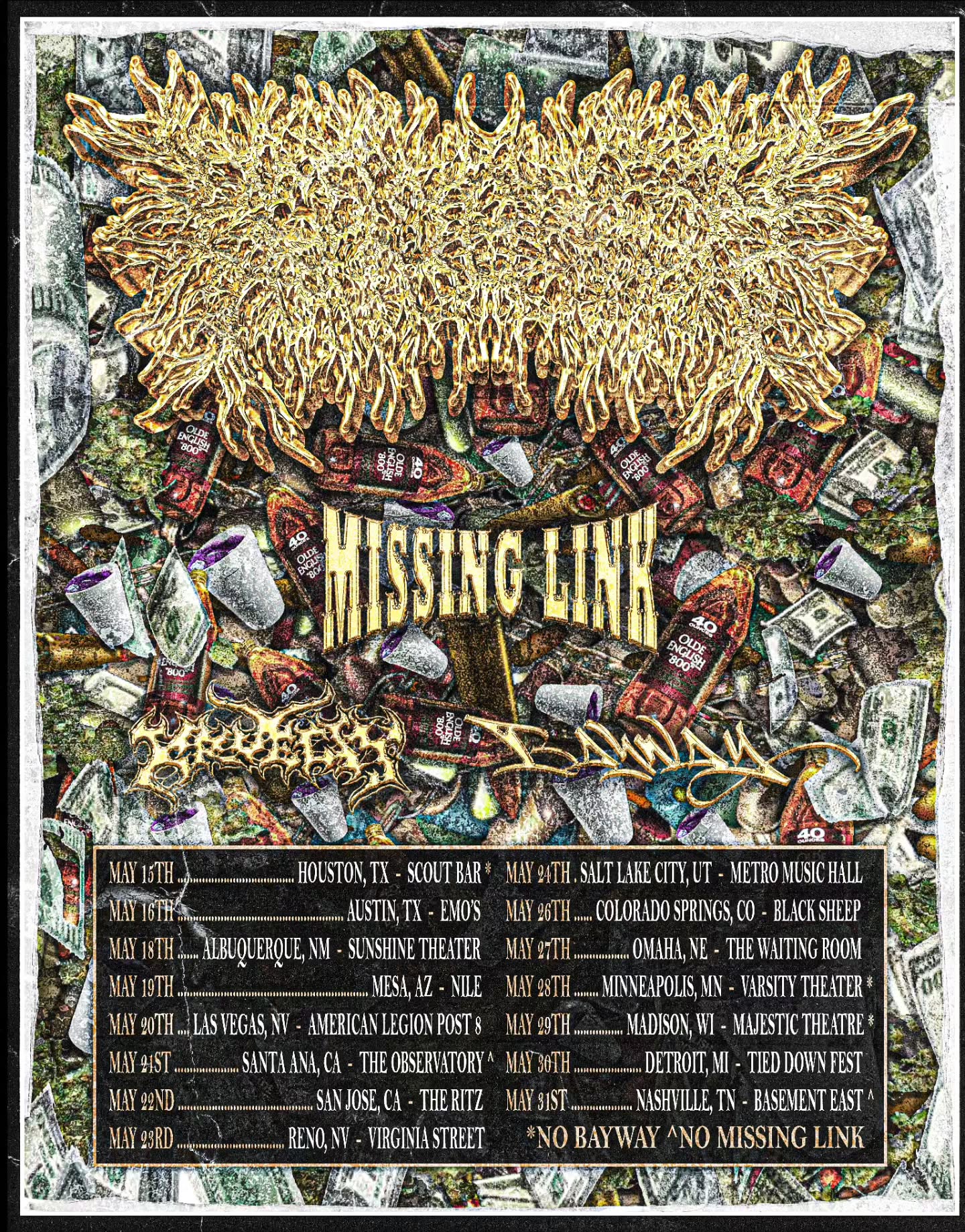 Missing Link Tour Poster 2026